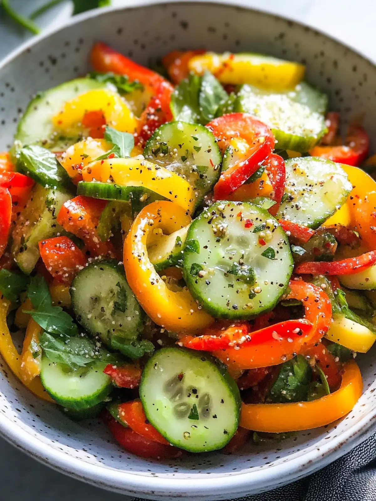 Viral Cucumber Pepper Salad: Refreshing 10-Minute Delight 2 Viral Cucumber Pepper Salad