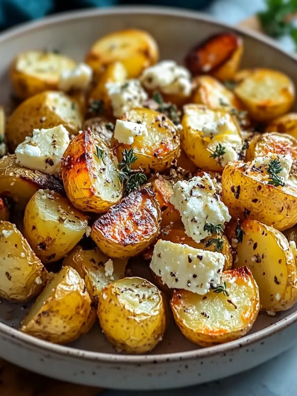 Greek Feta Roast Potatoes: A Creamy Mediterranean Delight 3 Greek Feta Roast Potatoes