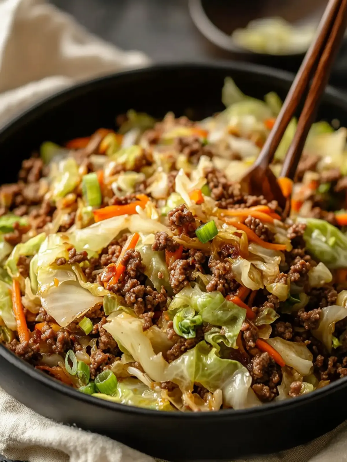 Ginger Ground Beef and Cabbage Stir Fry in 30 Minutes 5 Ginger Ground Beef And Cabbage Stir Fry