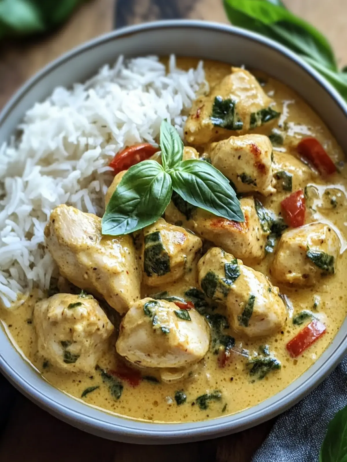 Basil Chicken with Coconut Curry Sauce Recipe You’ll Love 2 Basil Chicken with Coconut Curry Sauce Recipe