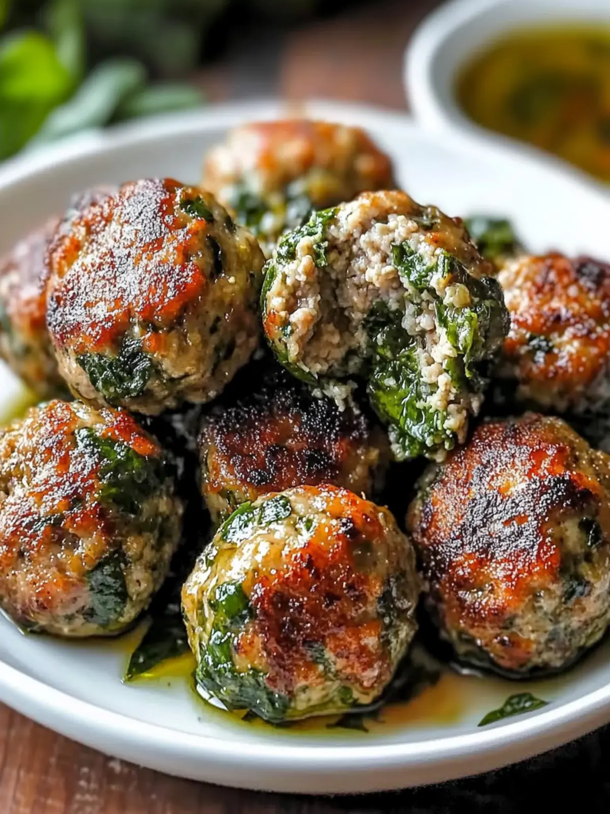 Spinach Garlic Meatballs Recipe for a Cozy Dinner Delight 2 Spinach Garlic Meatballs Recipe