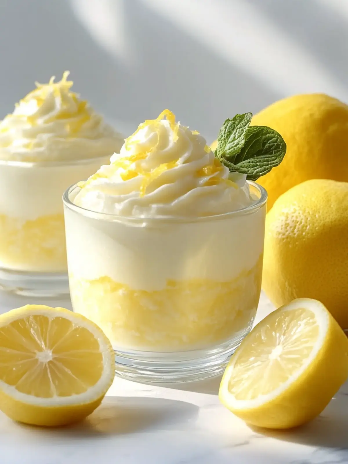 Zesty Lemon Cottage Cheese Pudding: A High-Protein Delight 2 Lemon Cottage Cheese Pudding