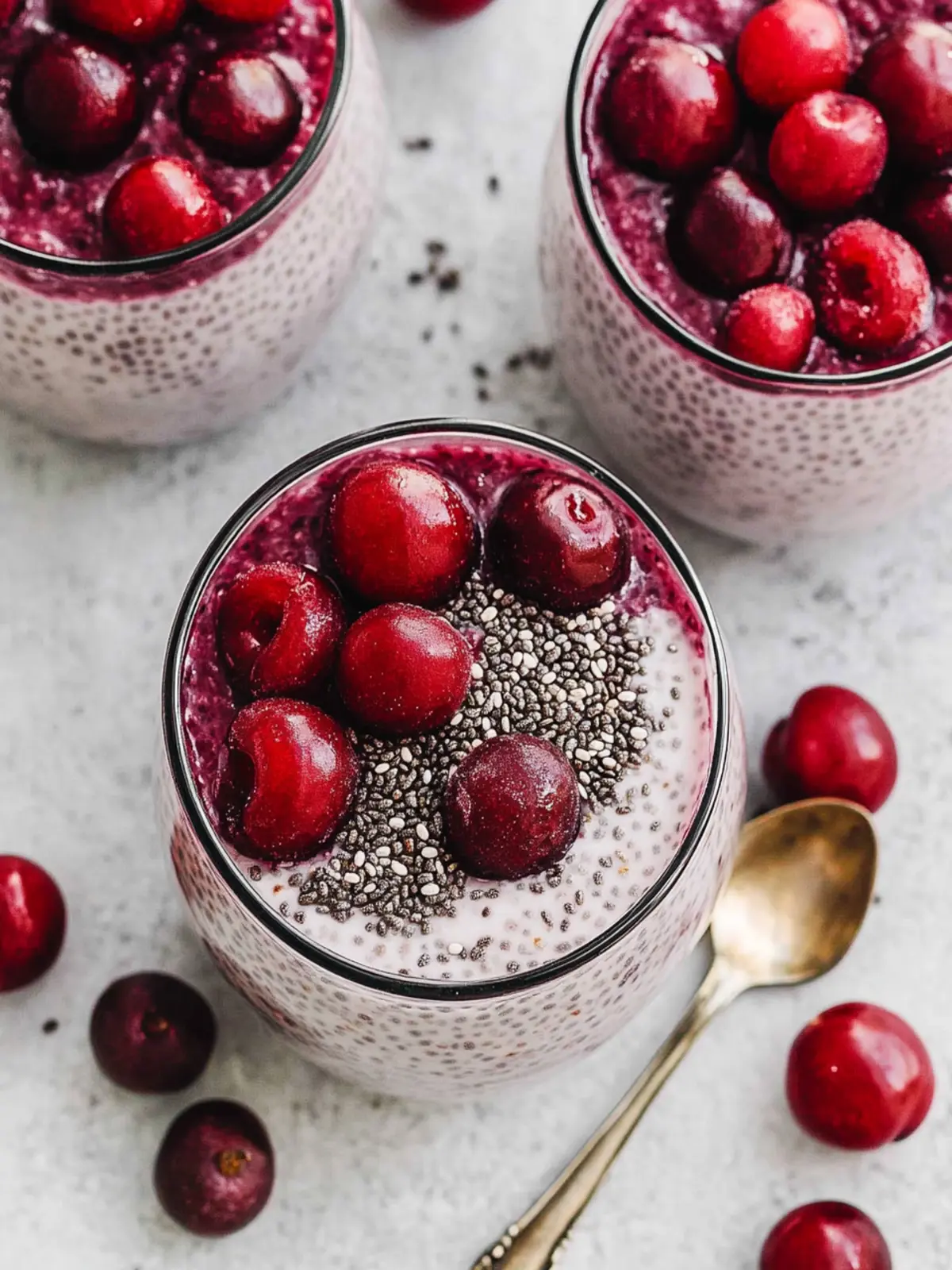 Cherry Chia Pudding: A Creamy Vegan Breakfast Delight 3 Cherry Chia Pudding