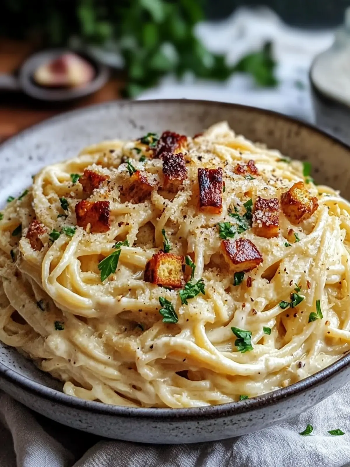 Creamy Vegan Carbonara Recipe with Cashew Cream Magic 2 Creamy Vegan Carbonara Recipe