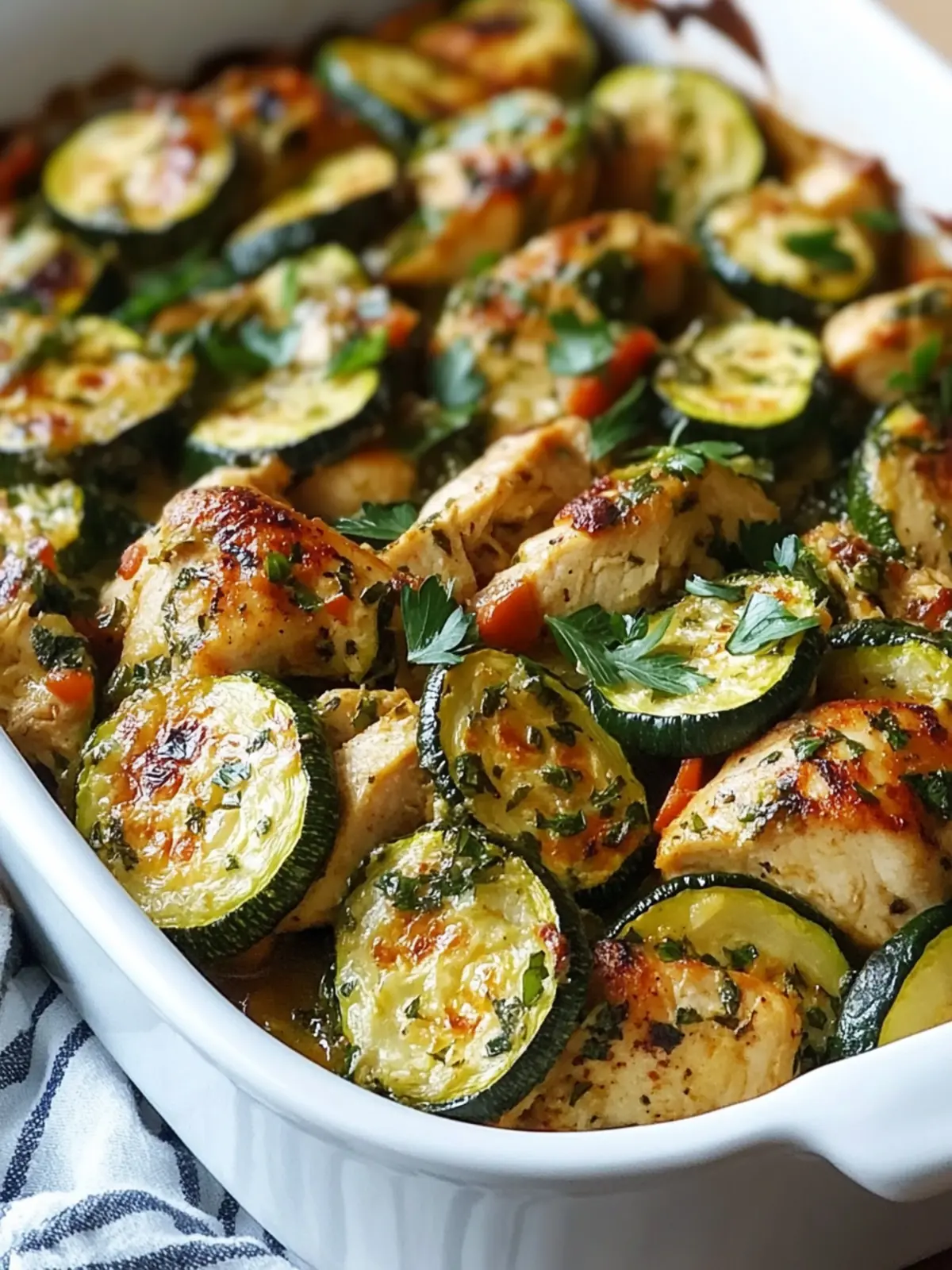 Savory Chicken Zucchini Bake: Quick, Healthy Dinner Delight 2 Chicken Zucchini Bake