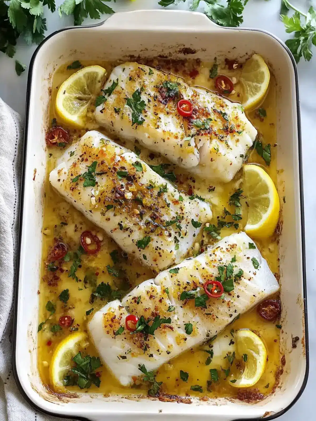Gluten-Free Mediterranean Baked Cod with Zesty Garlic Twist 3 Gluten-Free Mediterranean Baked Cod With Lemon And Garlic