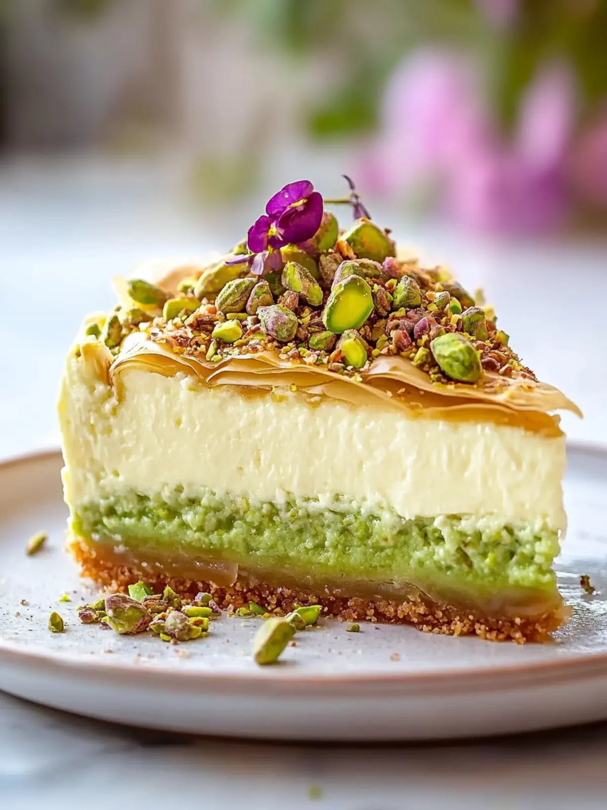 Baklava Pistachio Cheesecake: Your New Favorite Indulgence 5 Baklava Pistachio Cheesecake