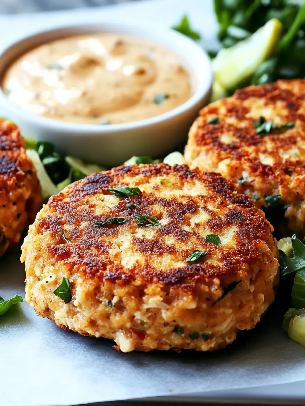 Delicious Chicken Cakes with Zesty Remoulade Sauce Bliss 3 Chicken Cakes with Remoulade Sauce