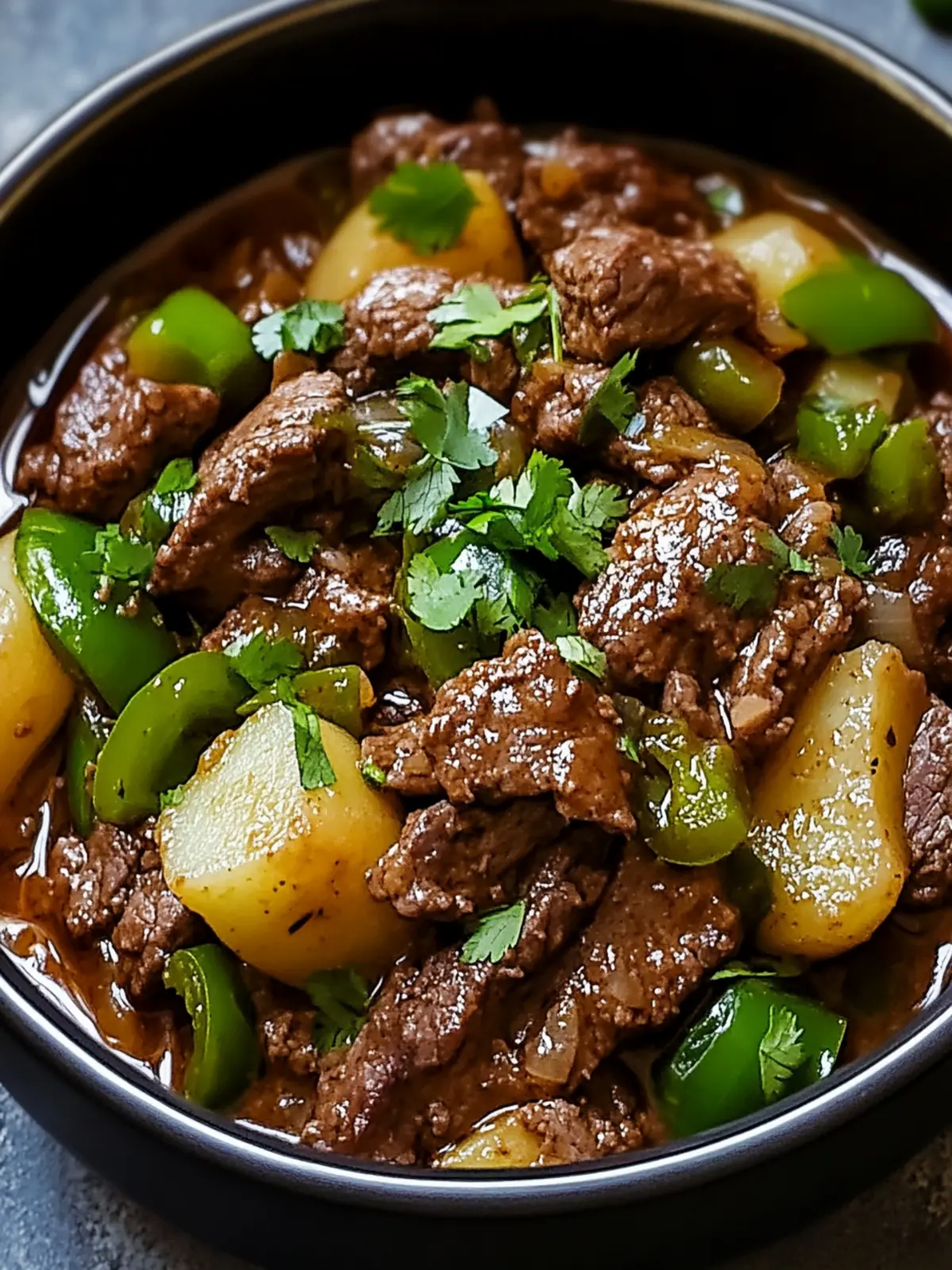 Savory Mexican Beef with Green Chile and Potato Delight 2 Mexican Beef with Green Chile and Potato