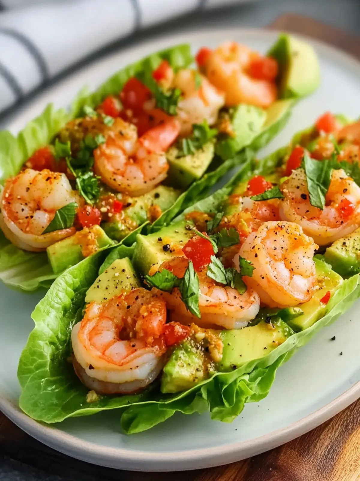 Fresh Shrimp Avocado Lettuce Boats Recipe for Quick Delights 3 Shrimp Avocado Lettuce Boats Recipe