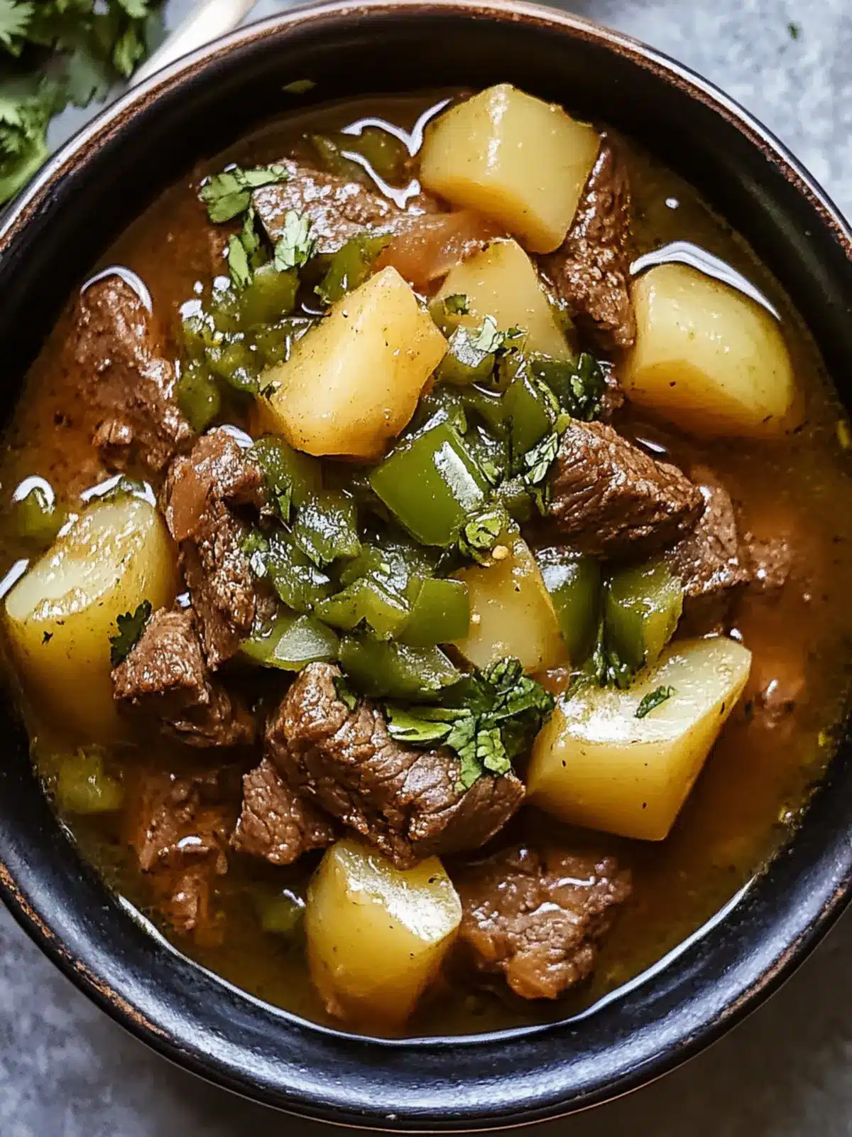 Savory Mexican Beef with Green Chile and Potato Delight 3 Mexican Beef with Green Chile and Potato