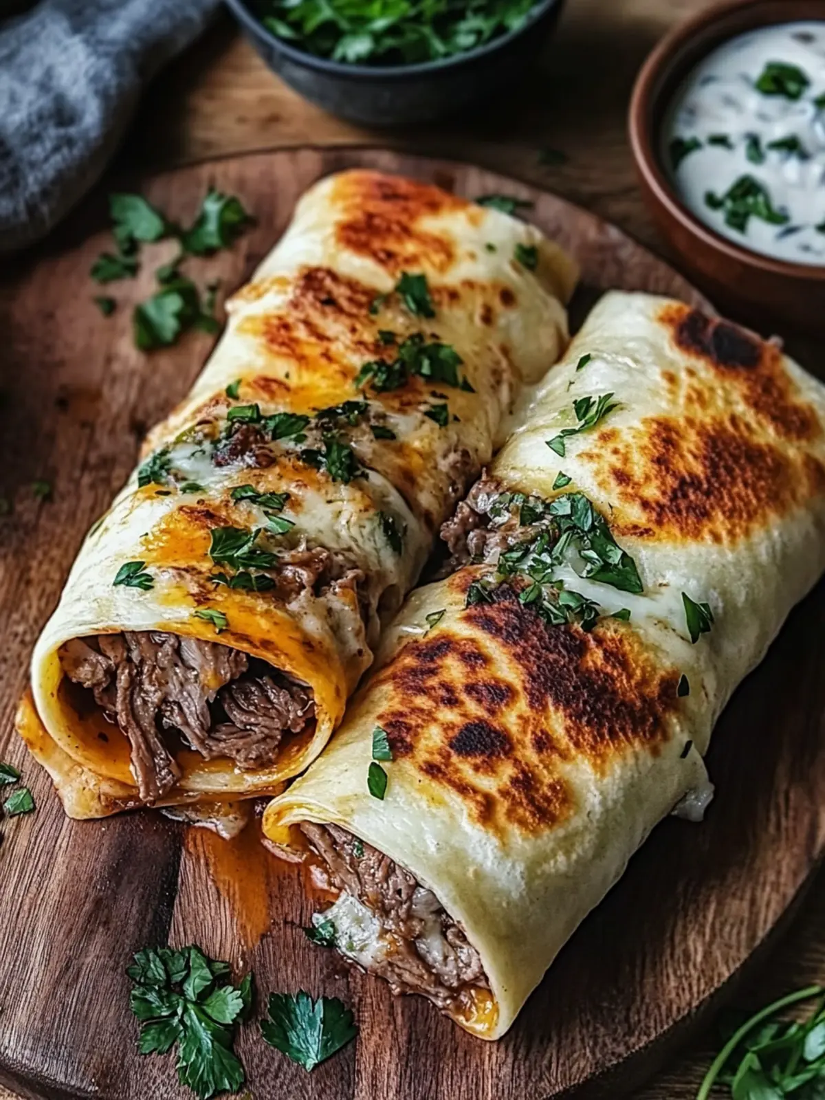 French Dip Tortilla Roll Ups for Quick Family Comfort Food 2 French Dip Tortilla Roll Ups