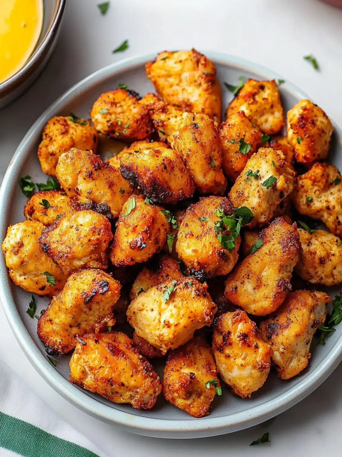Deliciously Juicy Air Fryer Chicken Bites in Just 8 Minutes 2 Juicy Air Fryer Chicken Bites