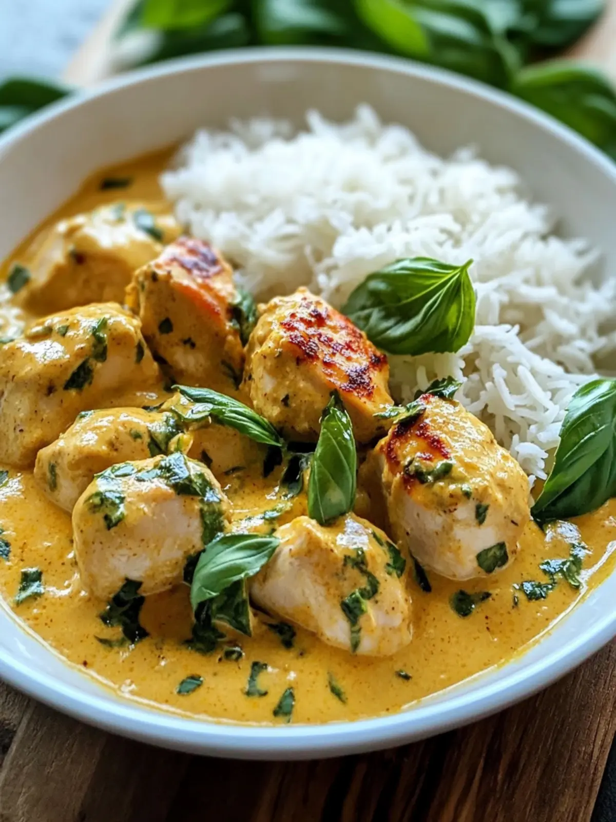 Basil Chicken with Coconut Curry Sauce Recipe You’ll Love 3 Basil Chicken with Coconut Curry Sauce Recipe