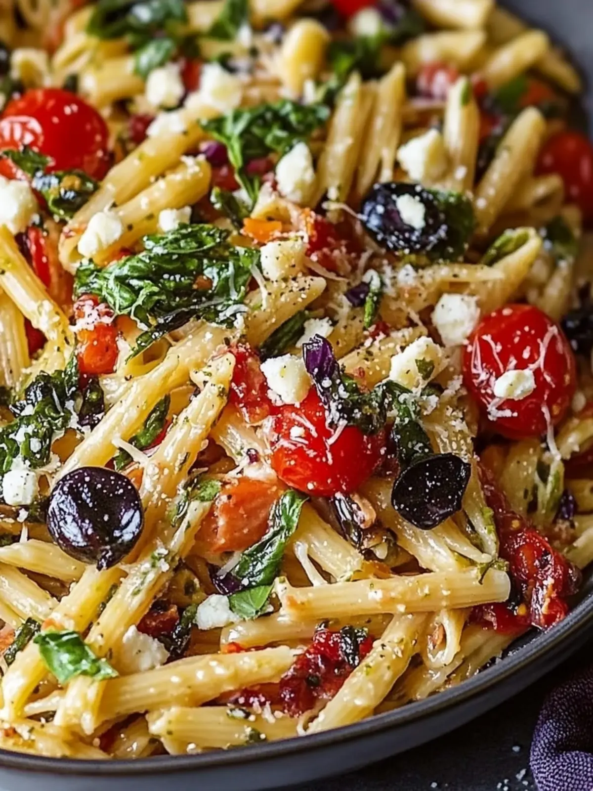Mediterranean Pasta Bliss: A Flavorful Twist on Tradition 2 Mediterranean Pasta