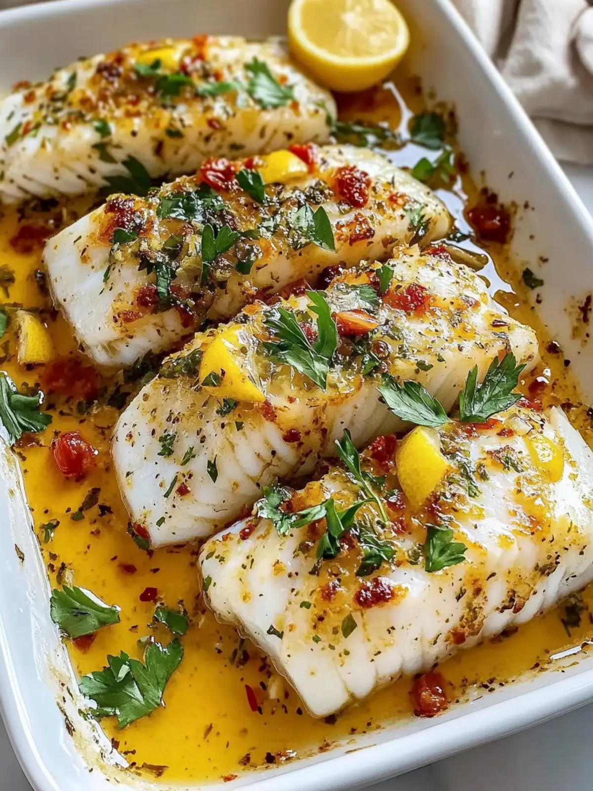 Gluten-Free Mediterranean Baked Cod with Zesty Garlic Twist 2 Gluten-Free Mediterranean Baked Cod With Lemon And Garlic