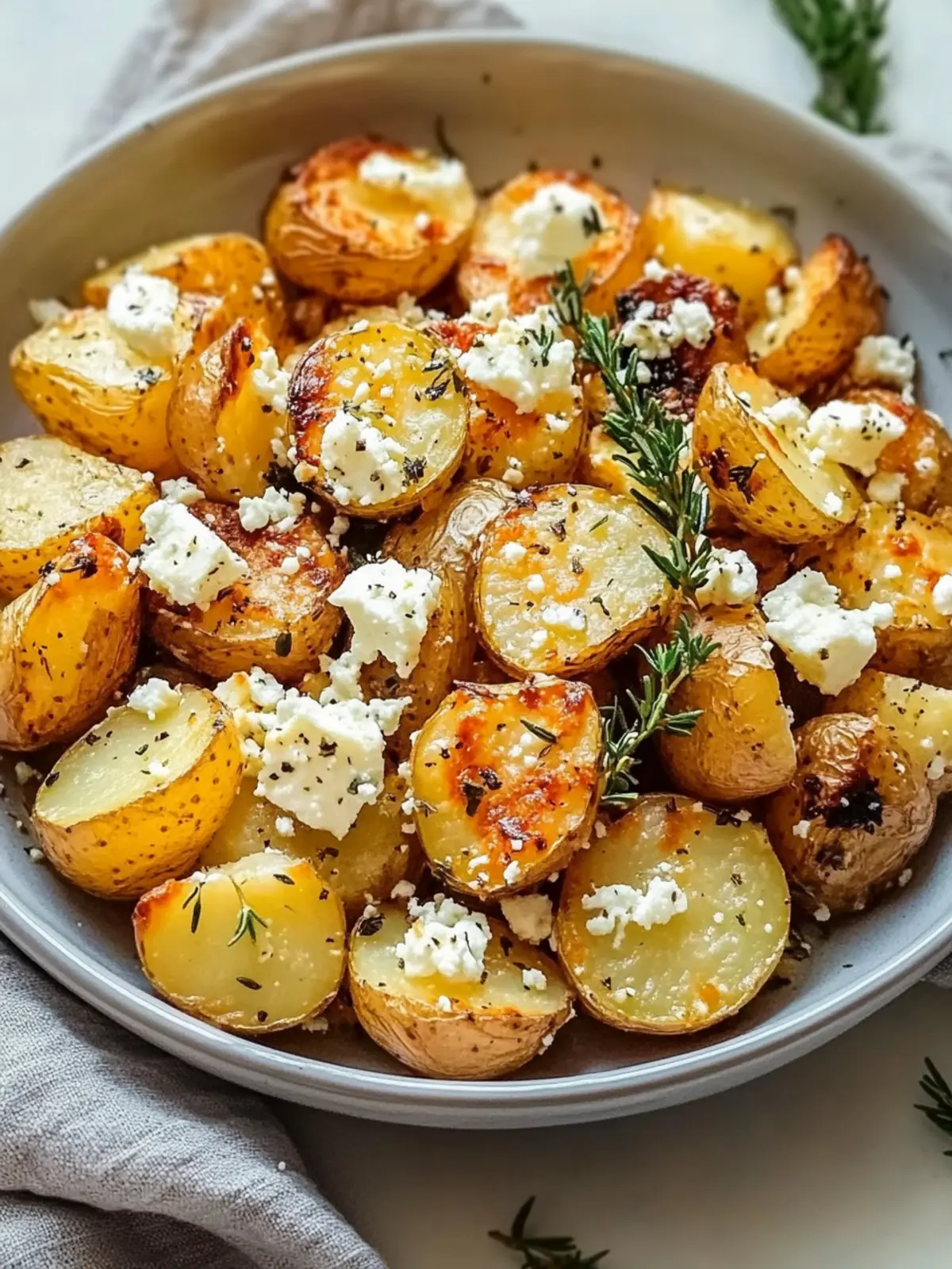 Greek Feta Roast Potatoes: A Creamy Mediterranean Delight 4 Greek Feta Roast Potatoes