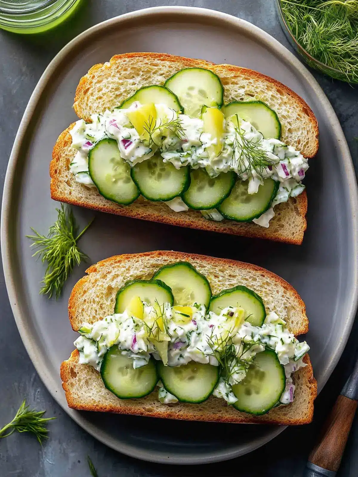 Crispy Cucumber Salad Sandwiches for a Fresh Lunch Delight 3 Cucumber Salad Sandwiches