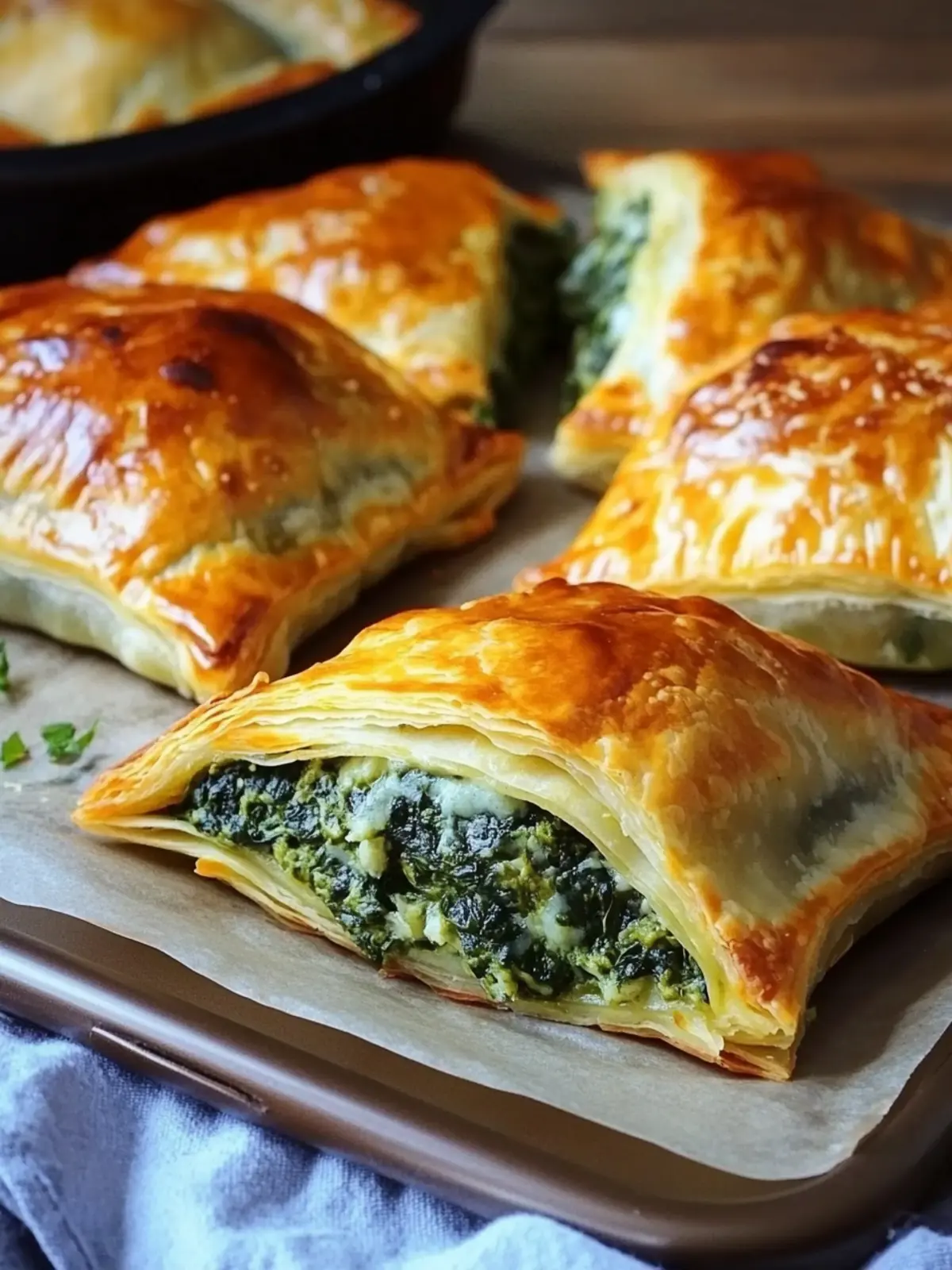 Addictive Spinach Stuffed Pastry: Quick and Easy Delight 4 Addictive Spinach Stuffed Pastry