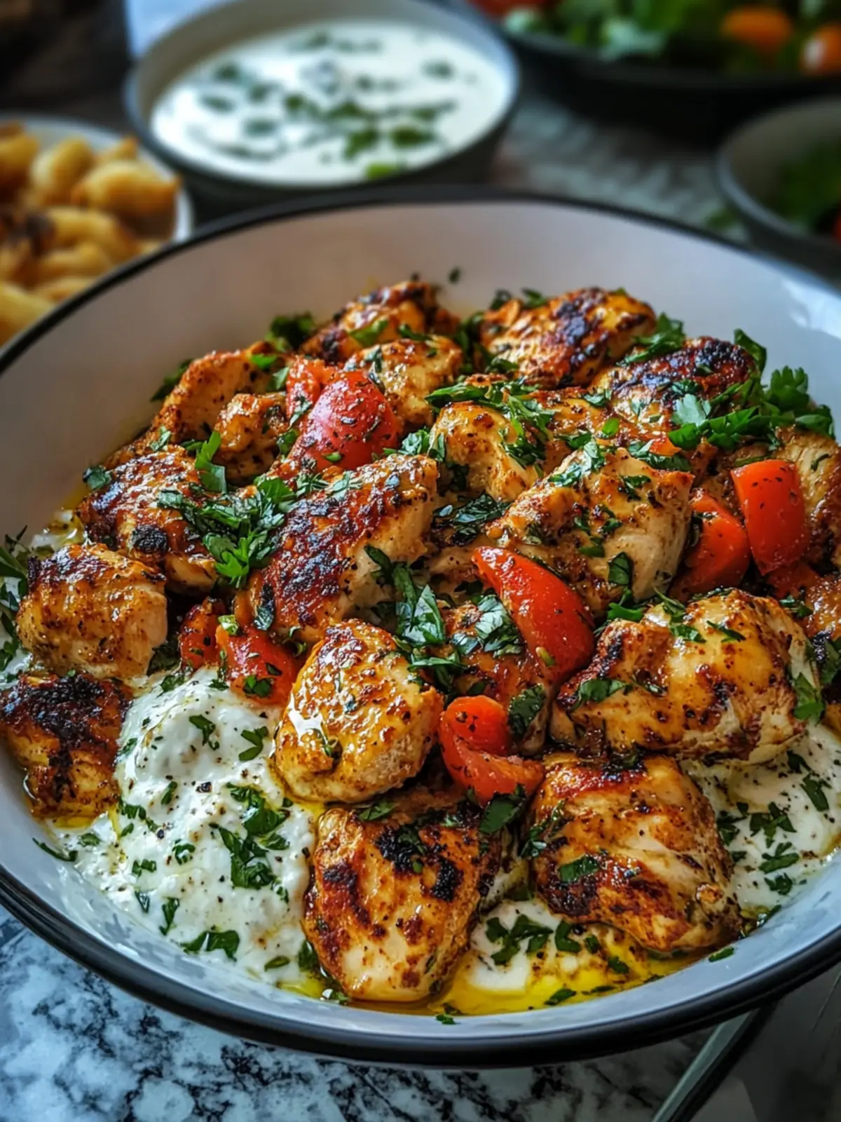 Delicious Turkish Chicken with Creamy White Sauce in 30 Minutes 2 Turkish Chicken with Creamy White Sauce