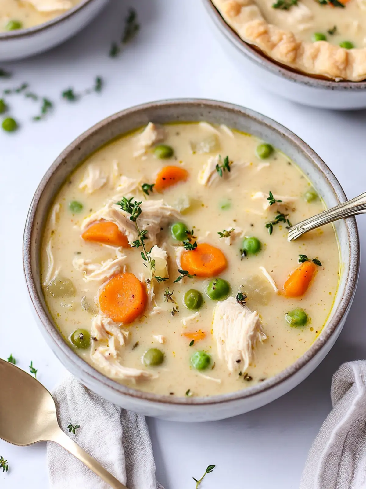 Keto Chicken Pot Pie Soup That's Creamy and Comforting 3 Keto Chicken Pot Pie Soup