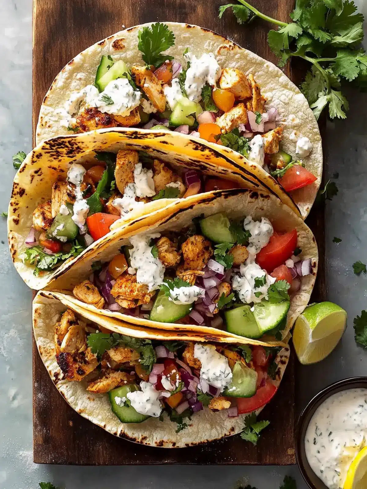 Quick Mediterranean Chicken Tacos with Fresh Salsa Bliss 3 Quick Mediterranean Chicken Tacos