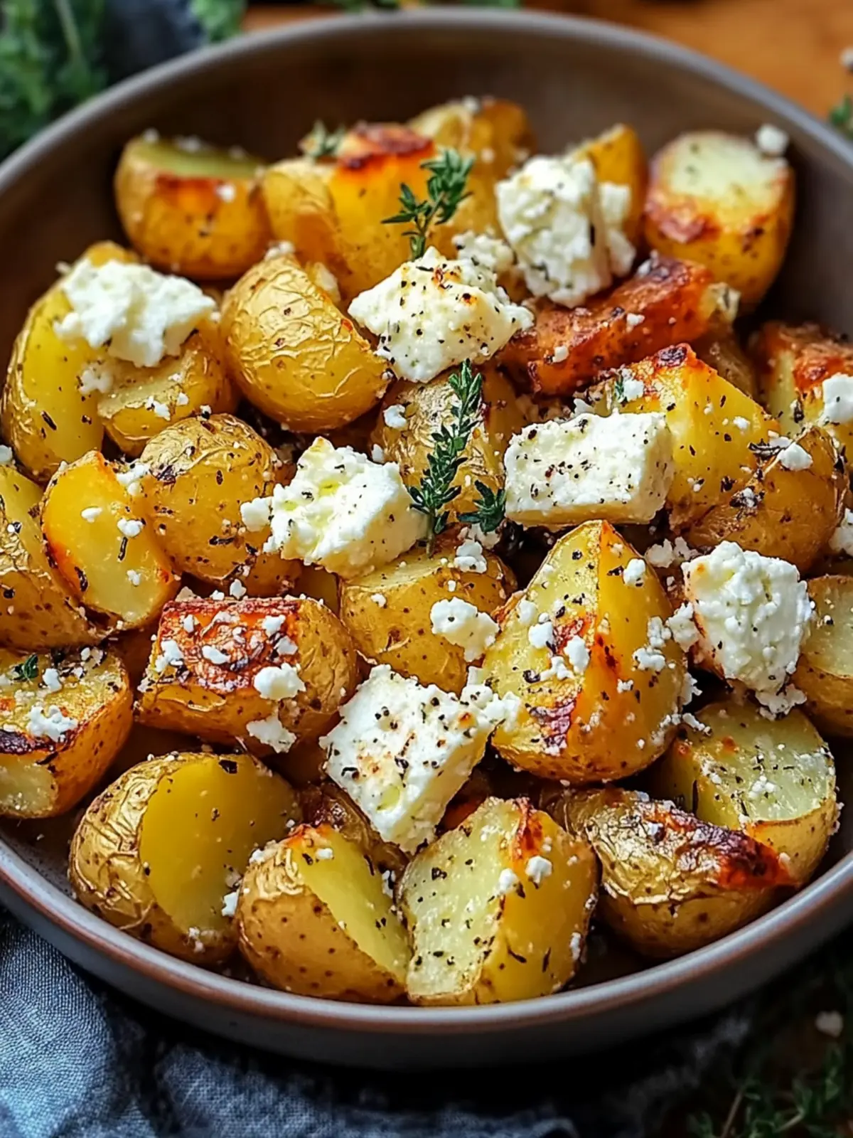 Greek Feta Roast Potatoes: A Creamy Mediterranean Delight 2 Greek Feta Roast Potatoes