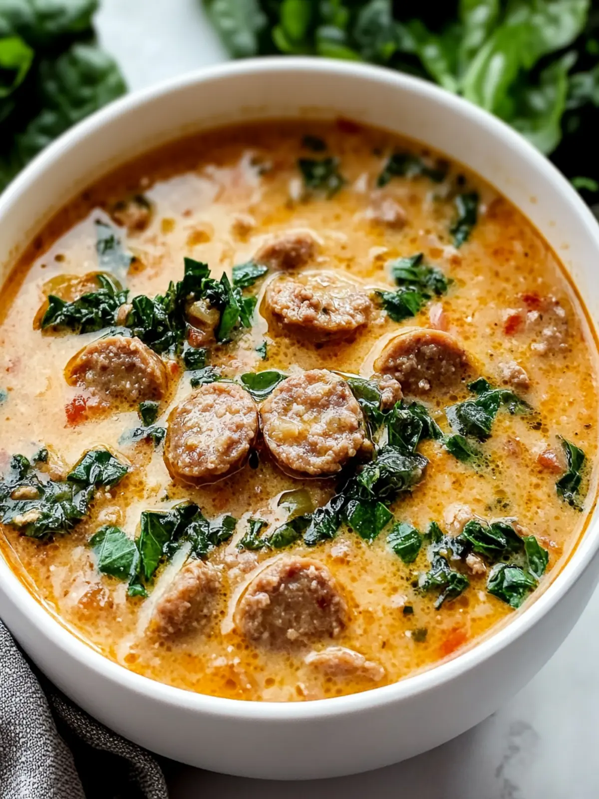 Ultimate Keto Tuscan Sausage Soup for Cozy Nights In 3 Ultimate Keto Tuscan Sausage Soup