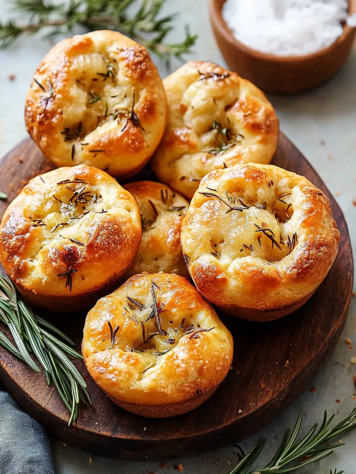 Golden Crust Garlic Rosemary Focaccia Muffins You’ll Love 3 Golden Crust Garlic Rosemary Focaccia Muffins