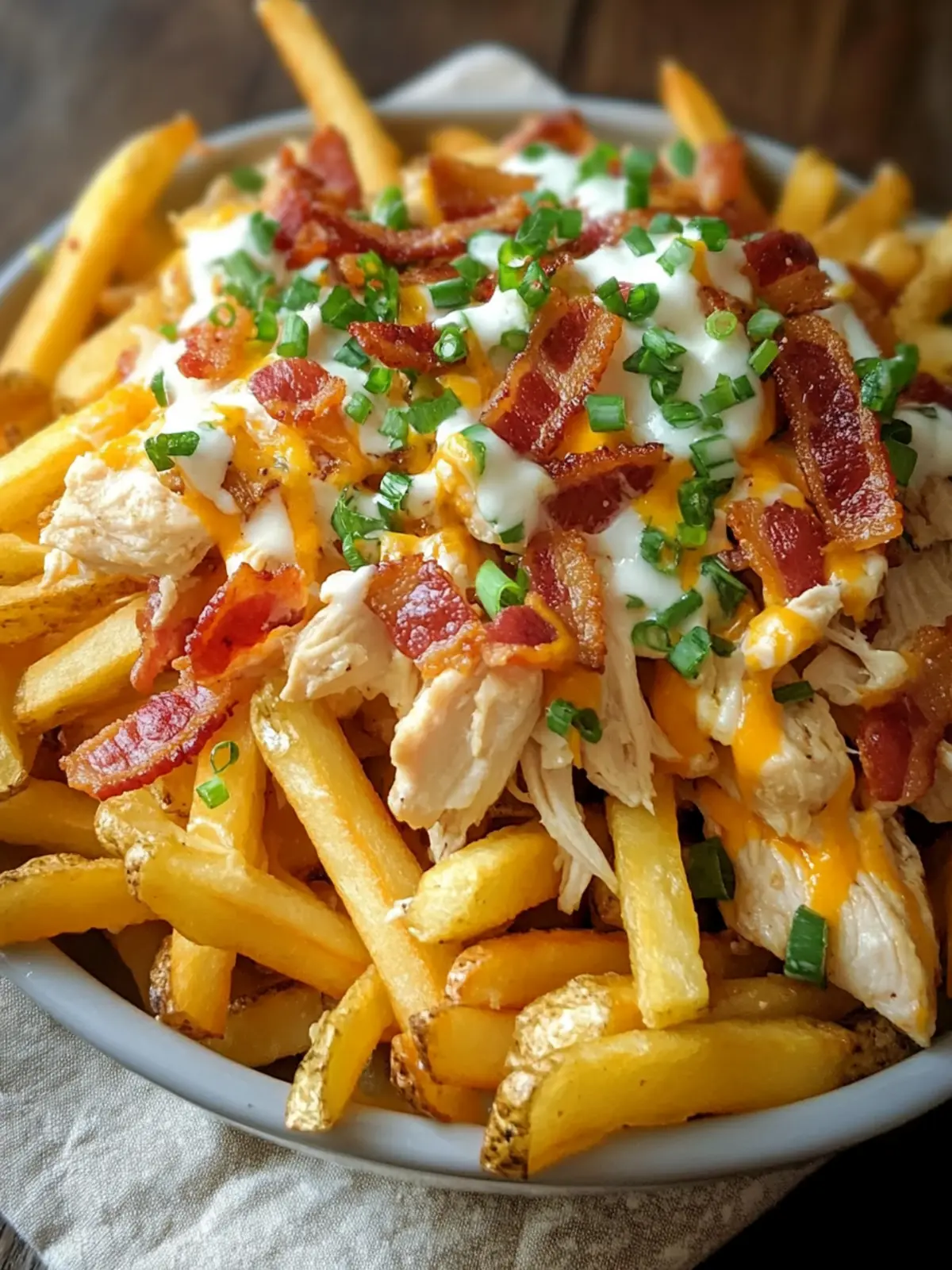 Chicken Bacon Ranch Fries That Will Change Your Snack Game 5 Chicken Bacon Ranch Fries