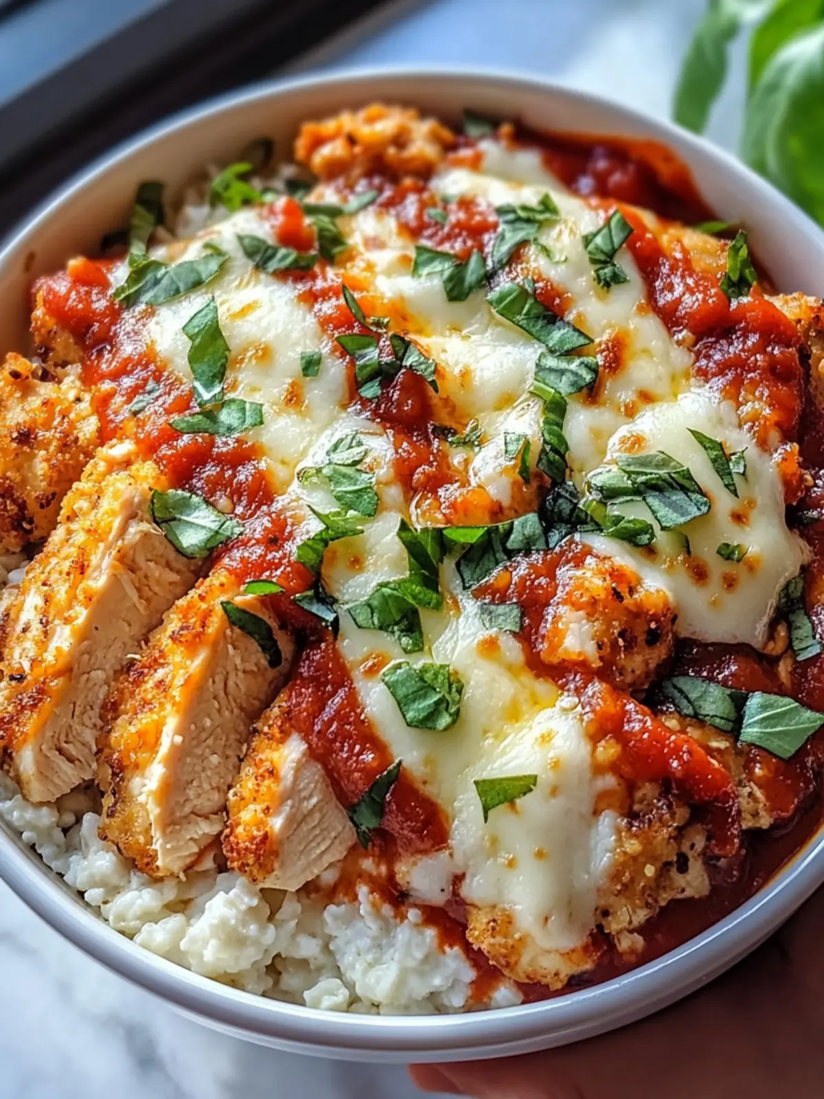 High Protein Chicken Parm Cottage Cheese Bowl You’ll Crave 2 High Protein Chicken Parm Cottage Cheese Bowl
