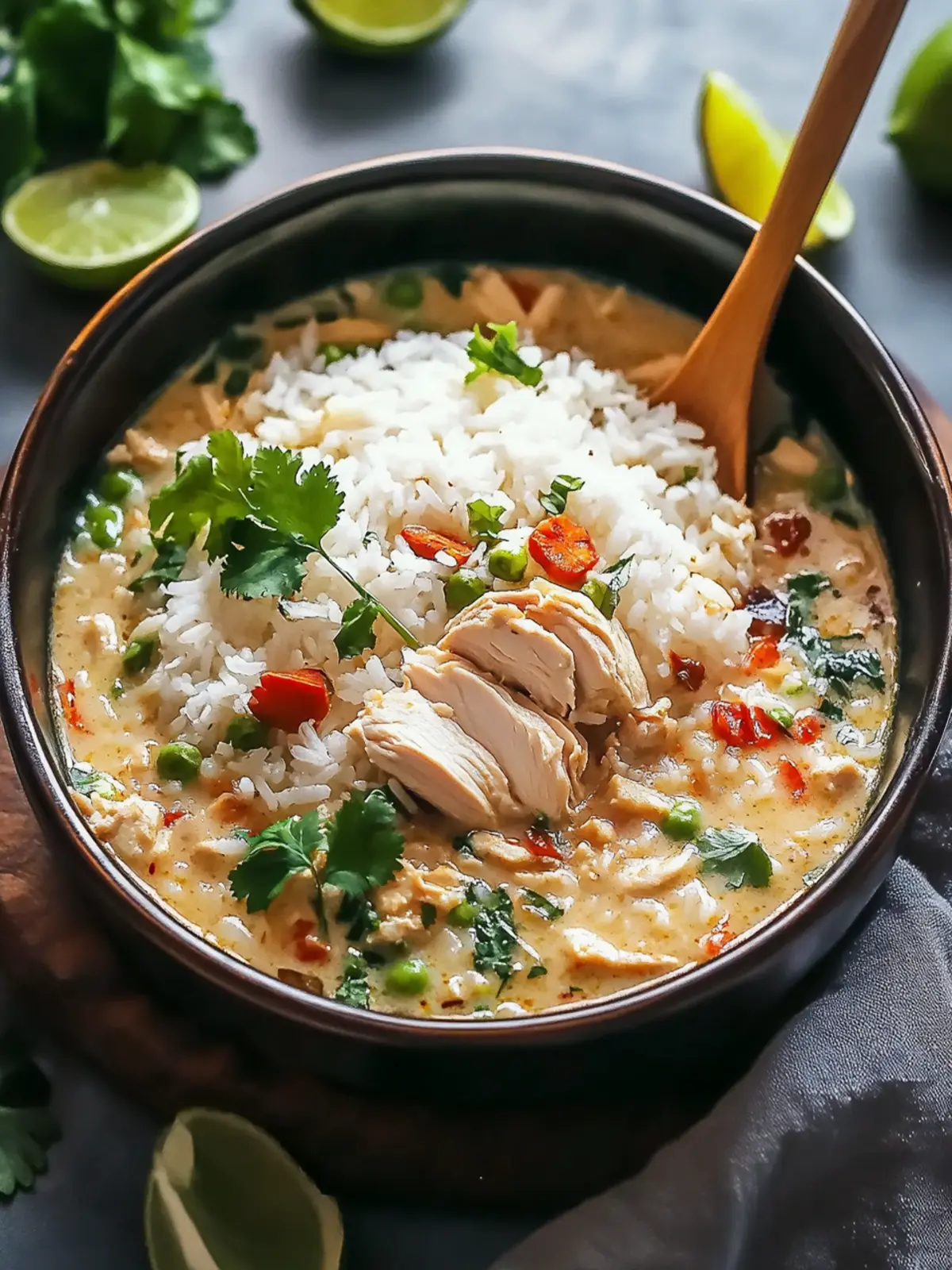 One-Pot Coconut Chicken Brothy Rice for Cozy Family Dinners 4 One-Pot Coconut Chicken Brothy Rice