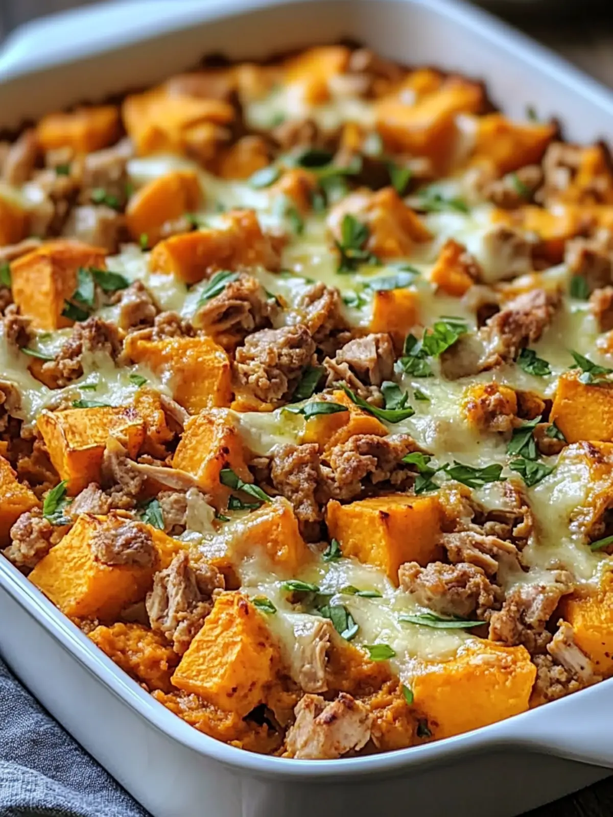 One-Pan Sweet Potato and Turkey Casserole for Cozy Evenings 3 One-Pan Sweet Potato and Turkey Casserole