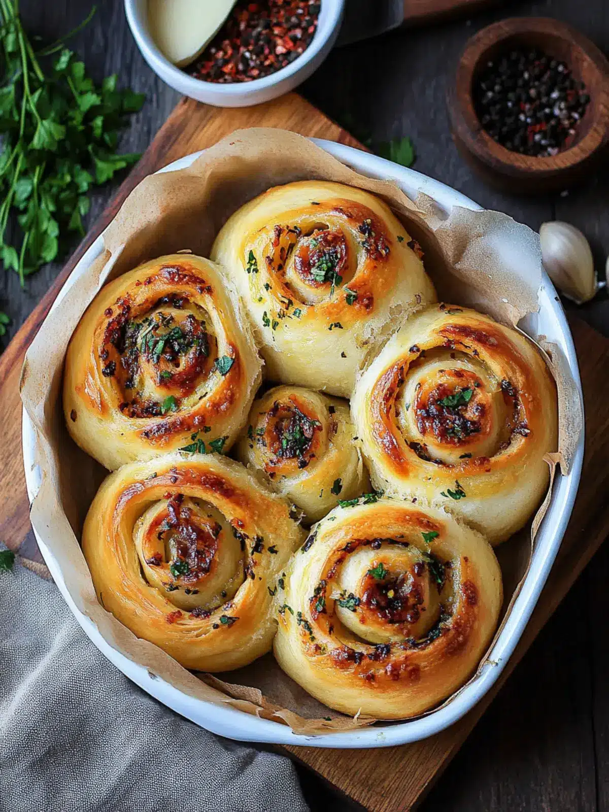 Cheesy Roasted Garlic Rolls for a Cozy Night In 4 Cheesy Roasted Garlic Rolls