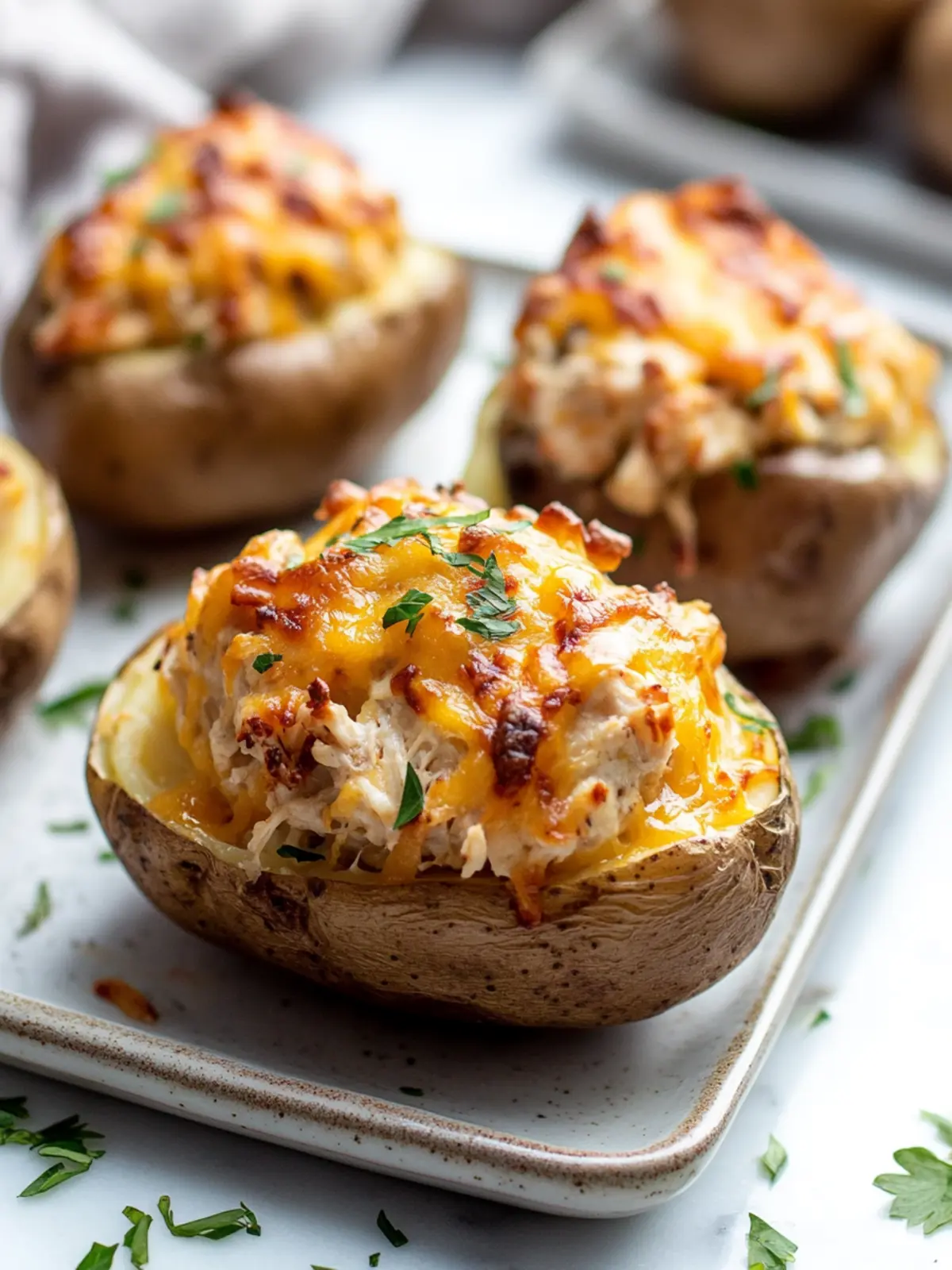 Crack Chicken Stuffed Baked Potatoes for Ultimate Comfort Food 4 Crack Chicken Stuffed Baked Potatoes
