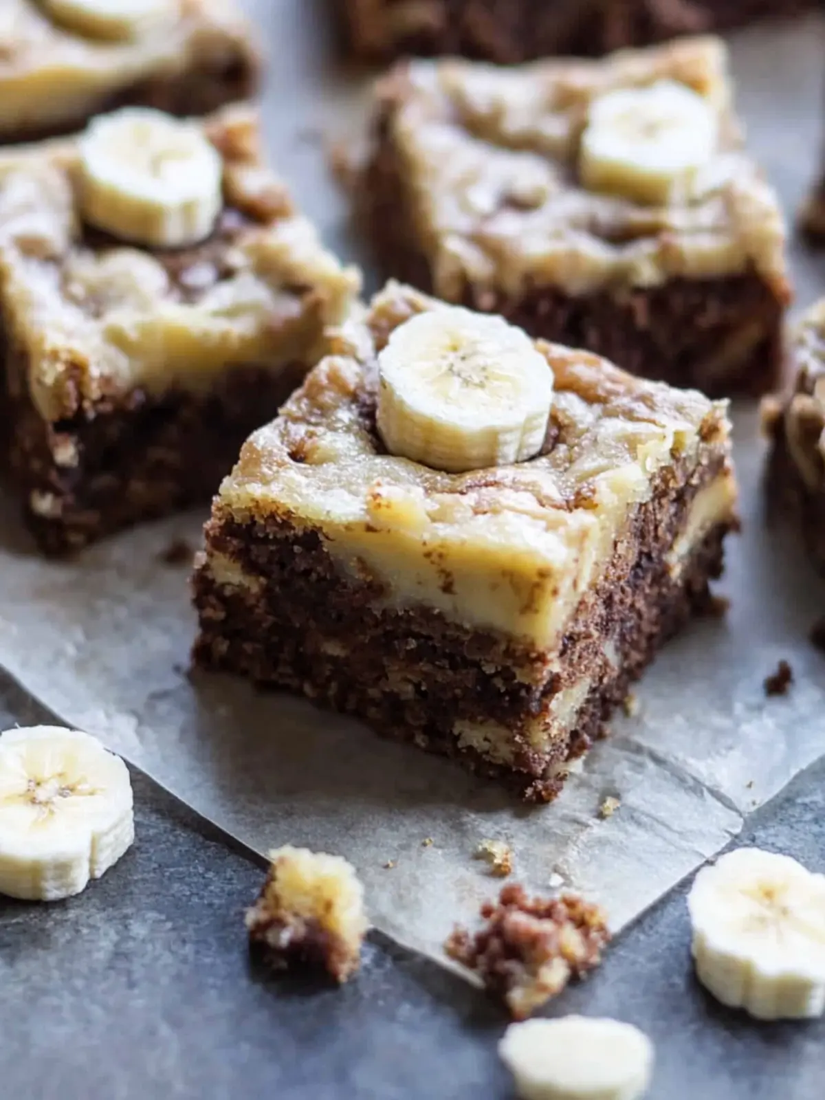 Irresistible Banana Bread Brownie Bars with Brown Butter Frosting 2 Banana Bread Brownie Bars