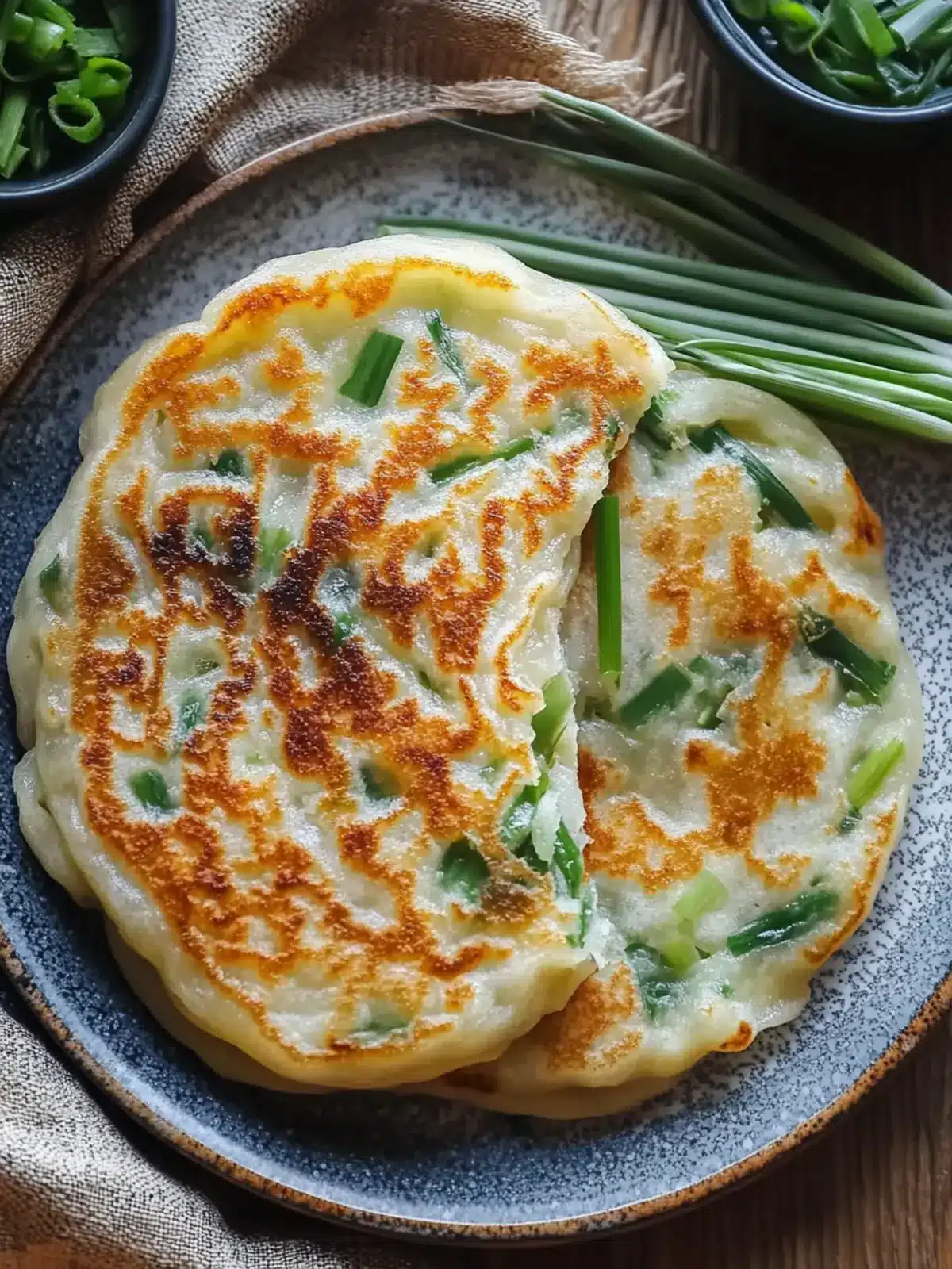 Crispy Rice Paper Scallion Pancakes Ready in Just 20 Minutes 3 Rice Paper Scallion Pancakes