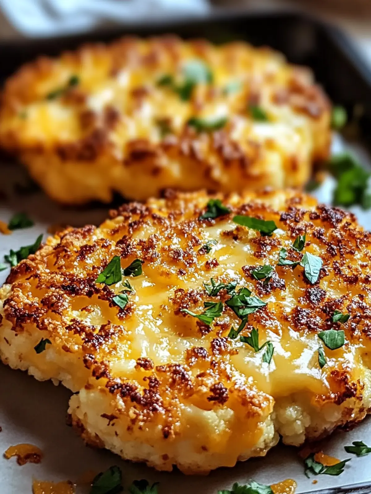 Golden Crusted Cheesy Cauliflower Steaks You'll Love to Make 2 Golden Crusted Cheesy Cauliflower Steaks
