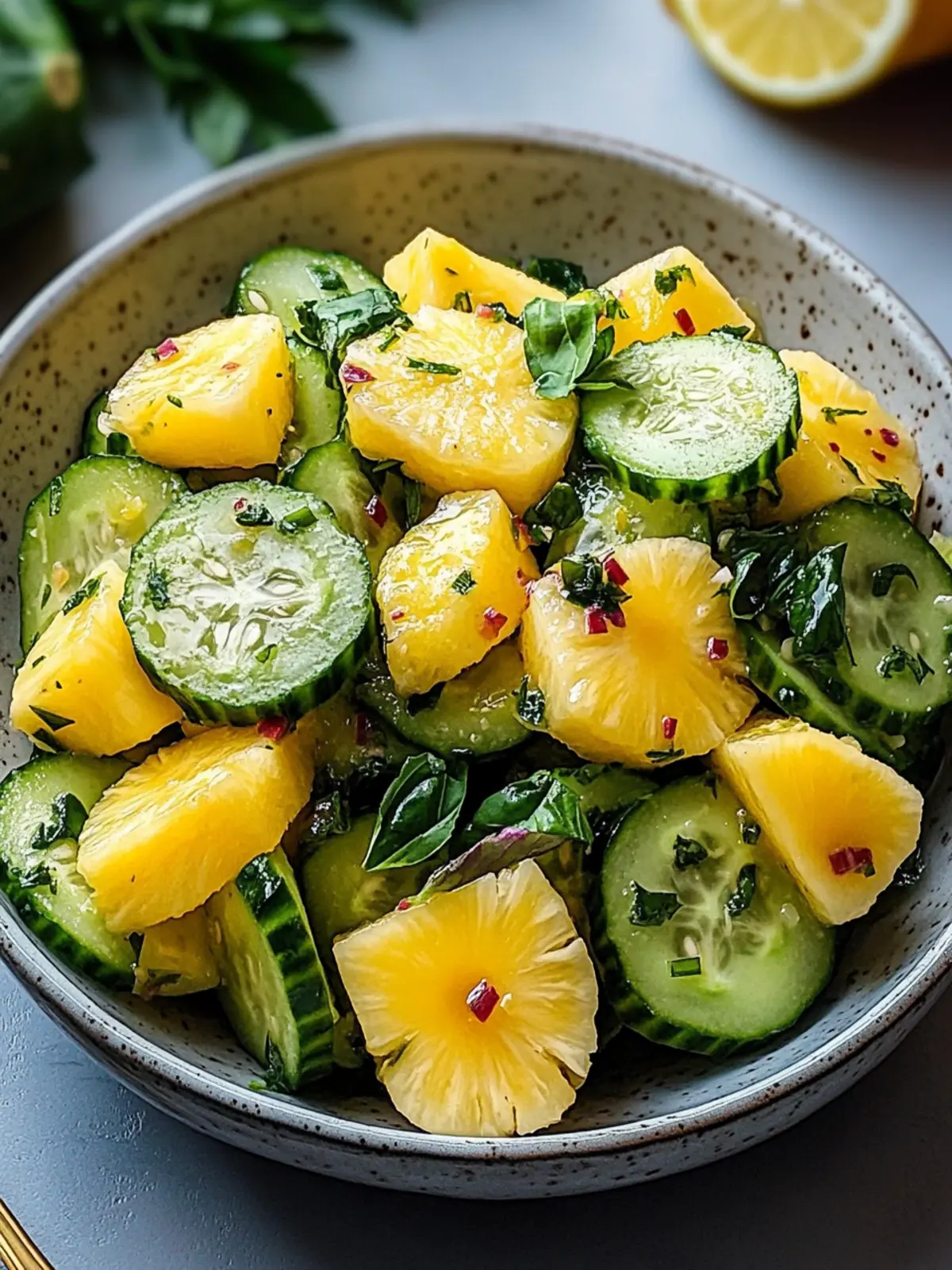 Tropical Pineapple Cucumber Salad for a Refreshing Summer Treat 2 Pineapple Cucumber Salad