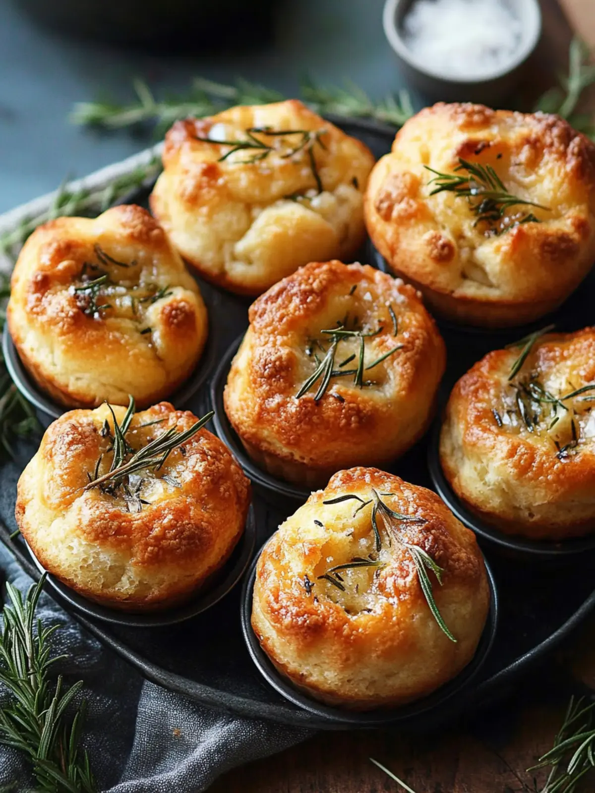 Golden Crust Garlic Rosemary Focaccia Muffins You’ll Love 4 Golden Crust Garlic Rosemary Focaccia Muffins