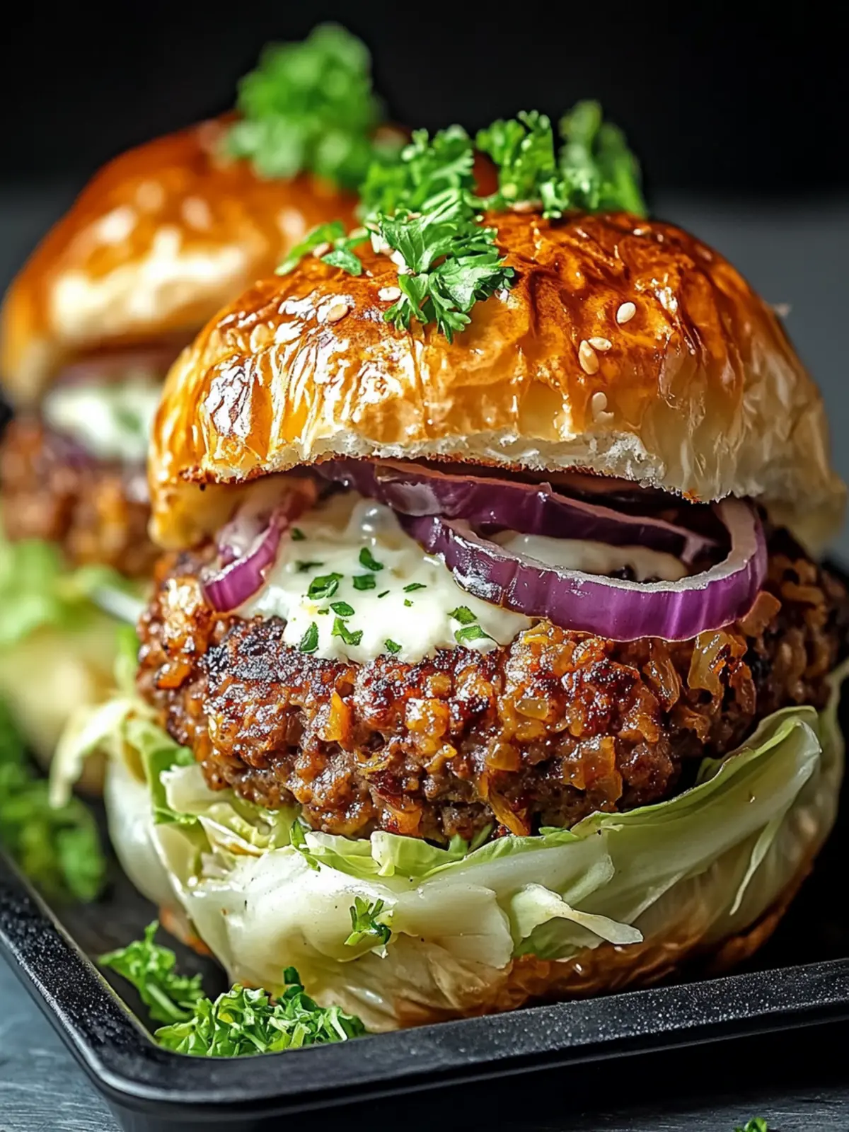 Crispy Cabbage Burger Bake: A Healthy Twist on Classics 4 Crispy Cabbage Burger Bake