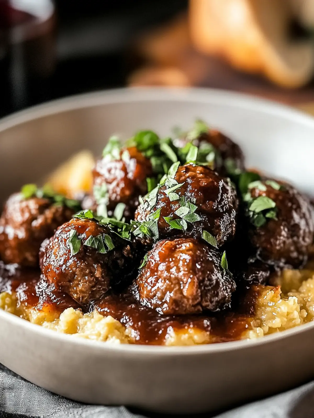 Mouthwatering Red Wine Braised Meatballs for Cozy Nights 4 Red Wine Braised Meatballs