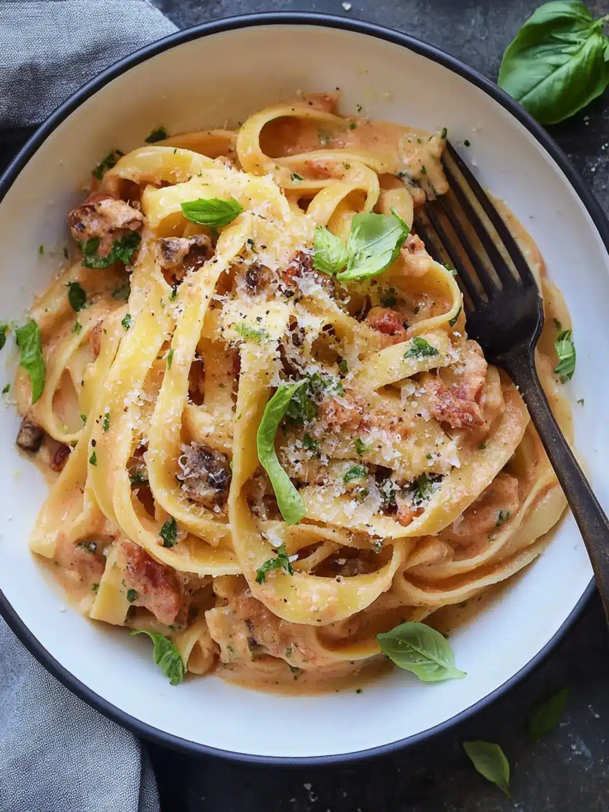 Hearty Pasta Boscaiola: Comforting Creamy Goodness at Home 5 Pasta Boscaiola