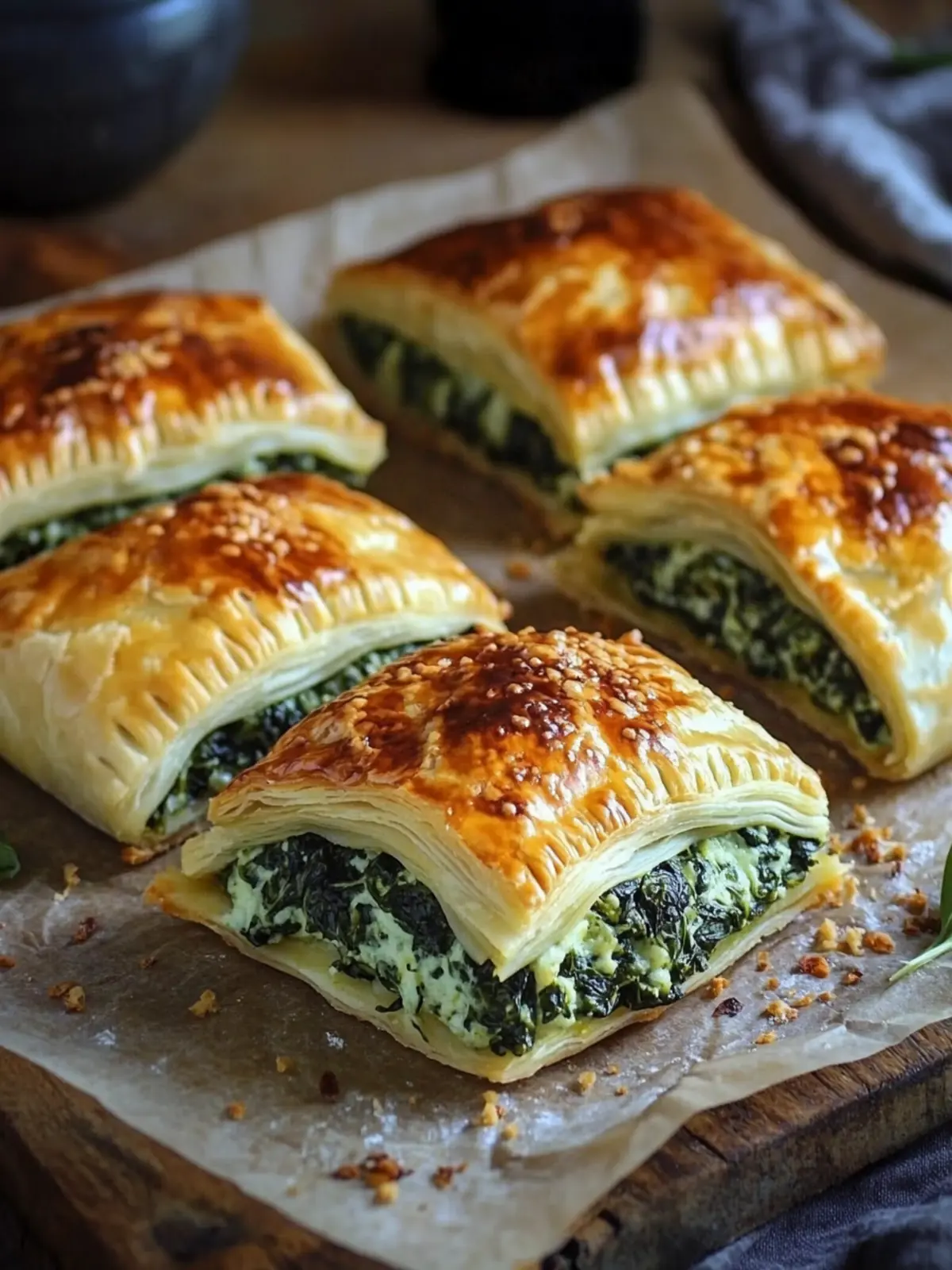 Addictive Spinach Stuffed Pastry: Quick and Easy Delight 2 Addictive Spinach Stuffed Pastry
