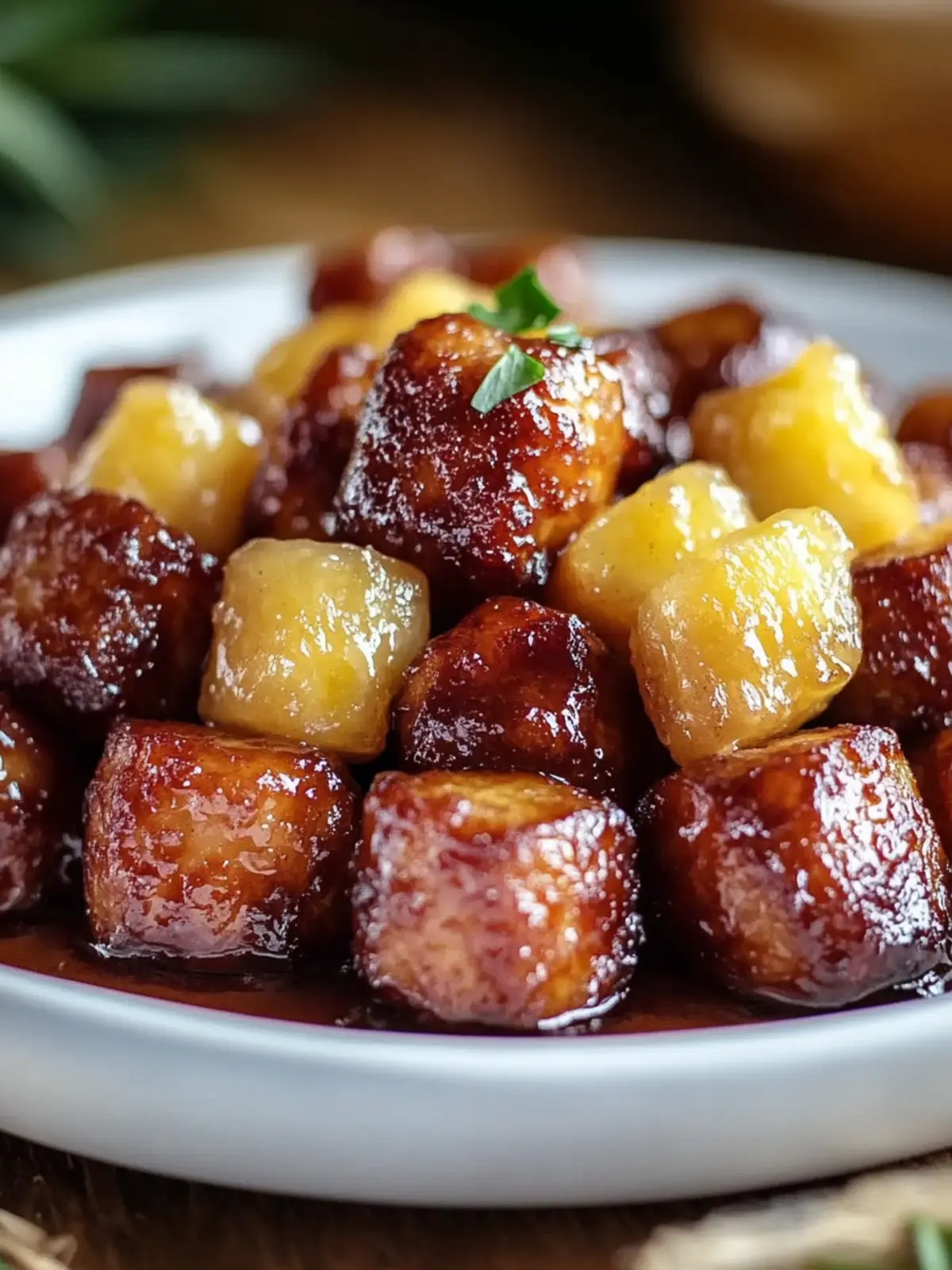 Pineapple Brown Sugar Lil’ Smokies Bites - A Party Favorite! 4 Pineapple Brown Sugar Mississippi Lil’ Smokies Bites