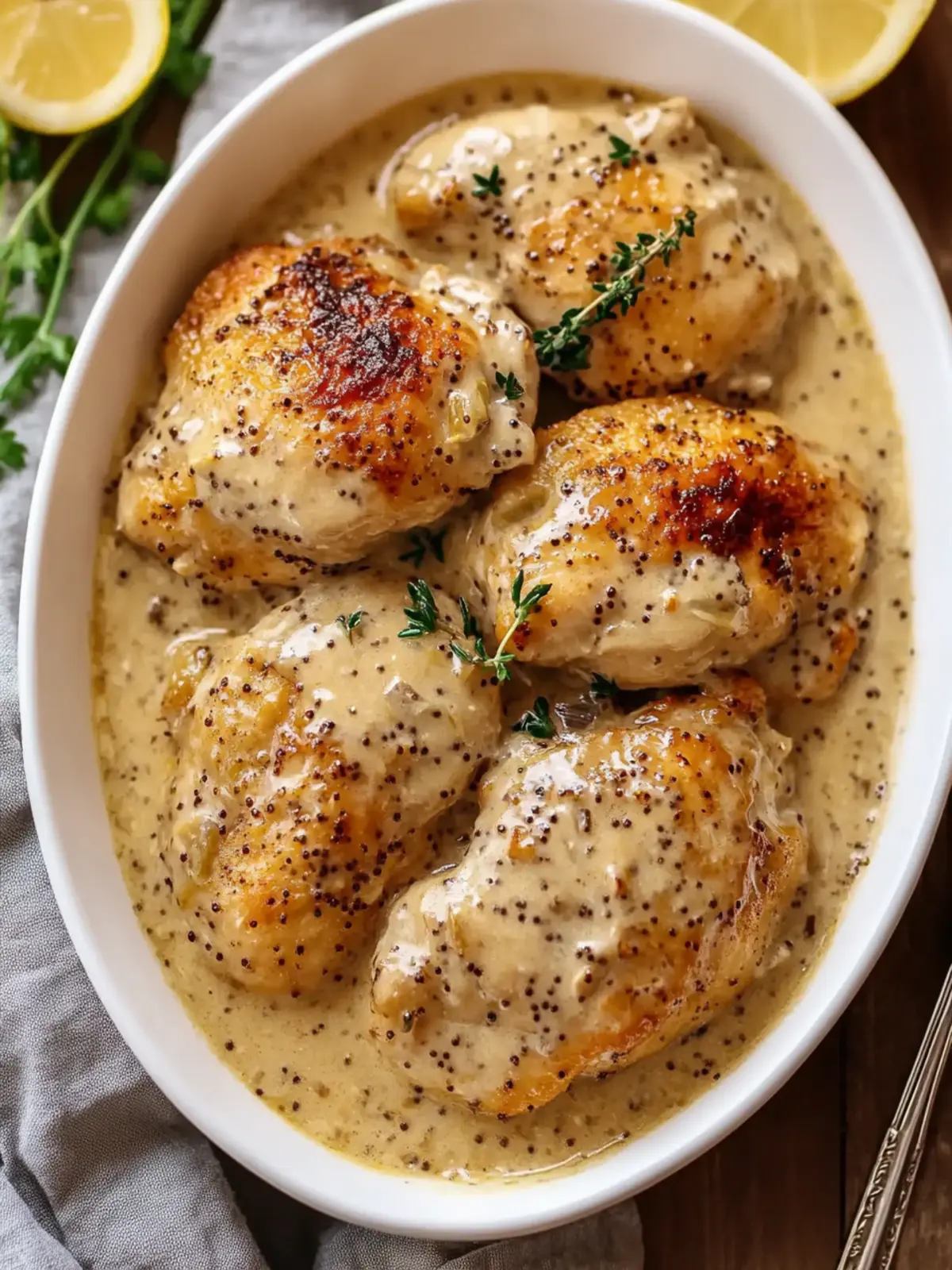 Slow Cooker French Wine & Mustard Chicken That Wows Every Time 3 Slow Cooker French Wine & Mustard Chicken