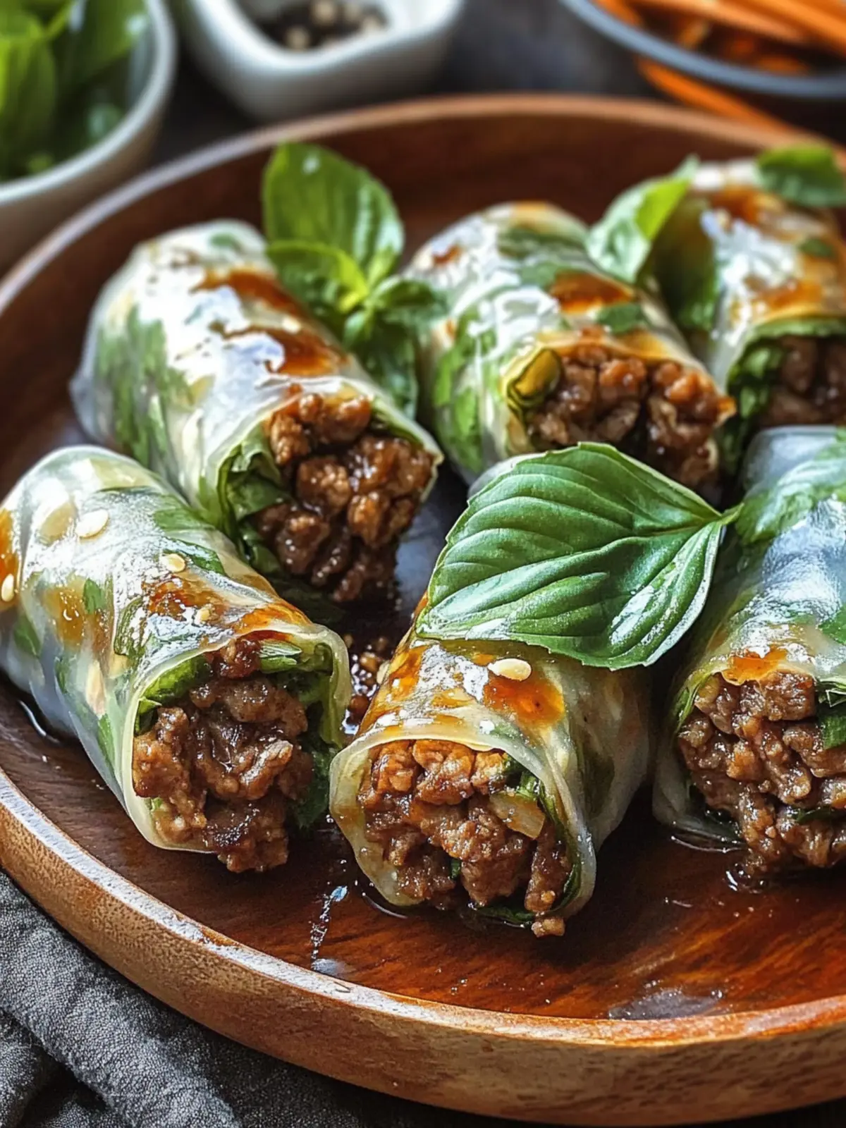 Savory Thai Basil Beef Rolls Ready in 30 Minutes 5 Thai Basil Beef Rolls