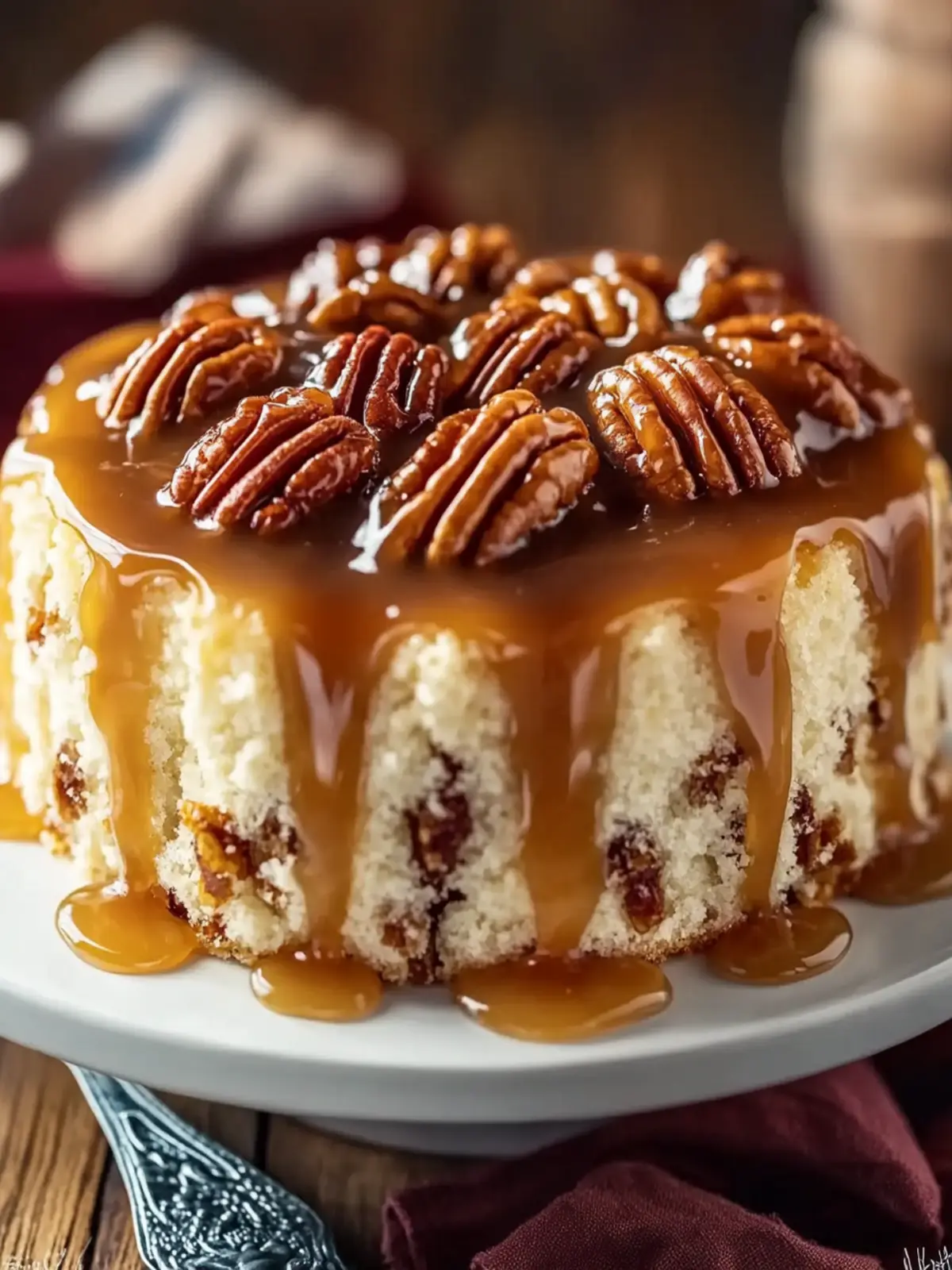 Irresistible Butter Pecan Praline Poke Cake You'll Love 3 Butter Pecan Praline Poke Cake