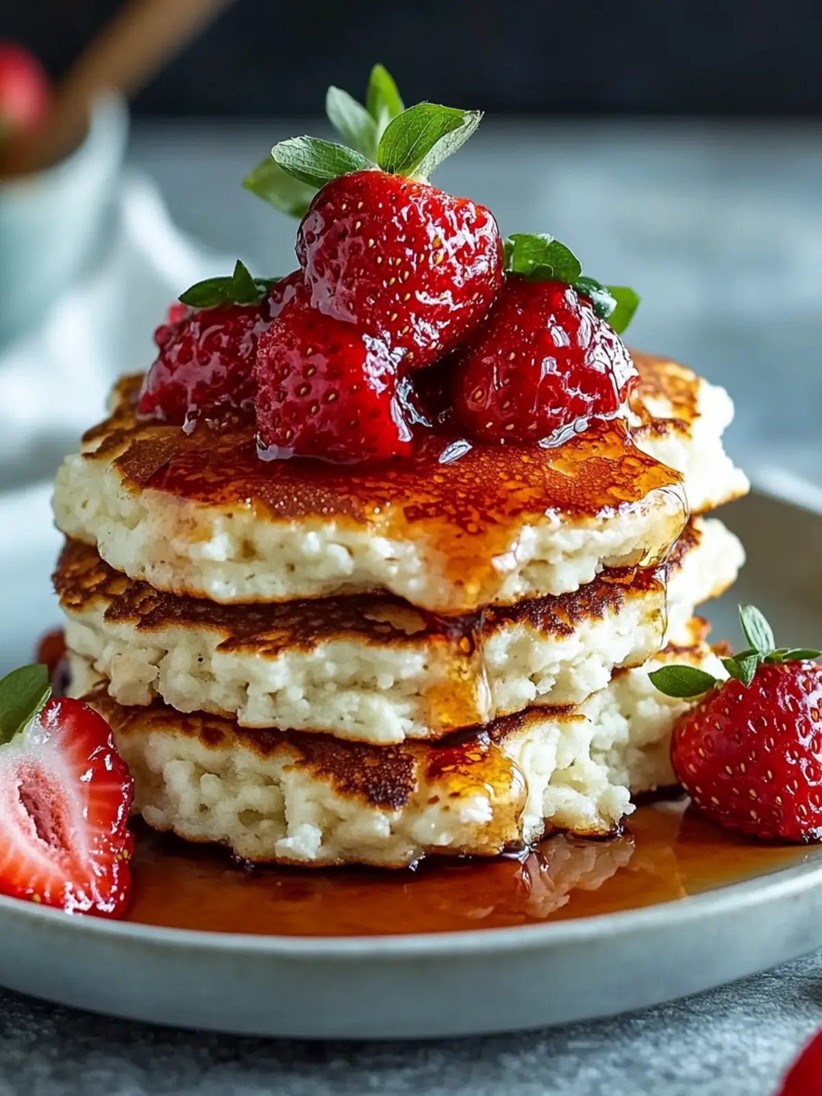 Cottage Cheese Pancakes Strawberry Bliss for a Healthy Start 4 Cottage Cheese Pancakes Strawberry