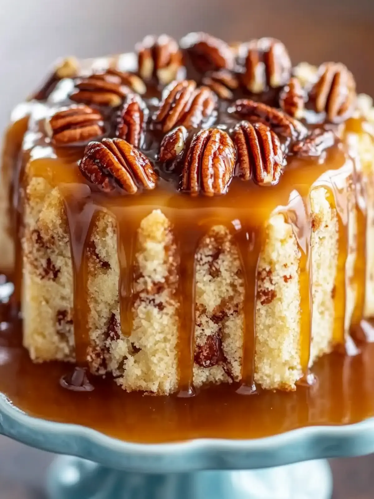 Irresistible Butter Pecan Praline Poke Cake You'll Love 5 Butter Pecan Praline Poke Cake